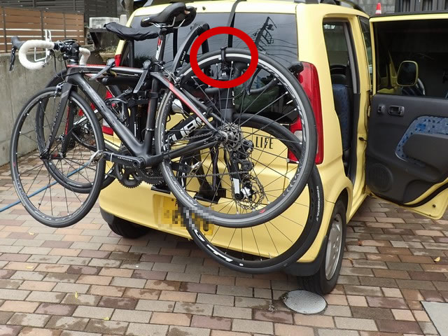 ロードバイクを軽自動車に車載｜TERZOサイクルキャリア