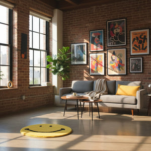 MIYOSHI RUG x SECOND LAB. SMILEY FACE RUG – secondlab