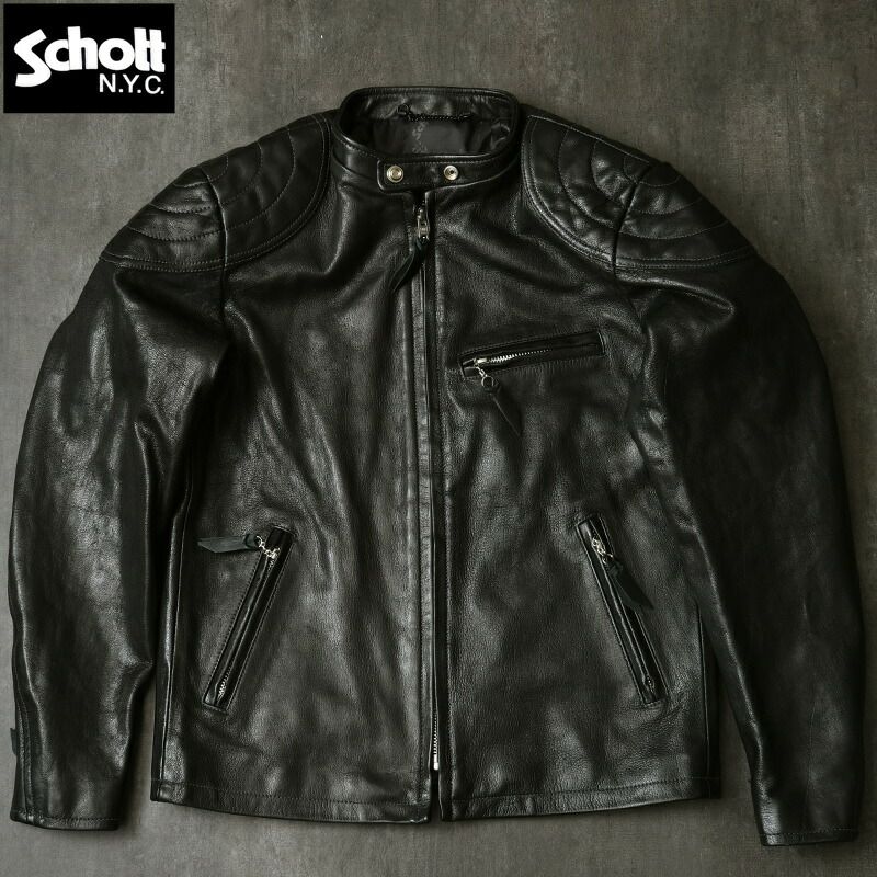 Schott ショット #7825150003 パデット シングルライダースジャケット