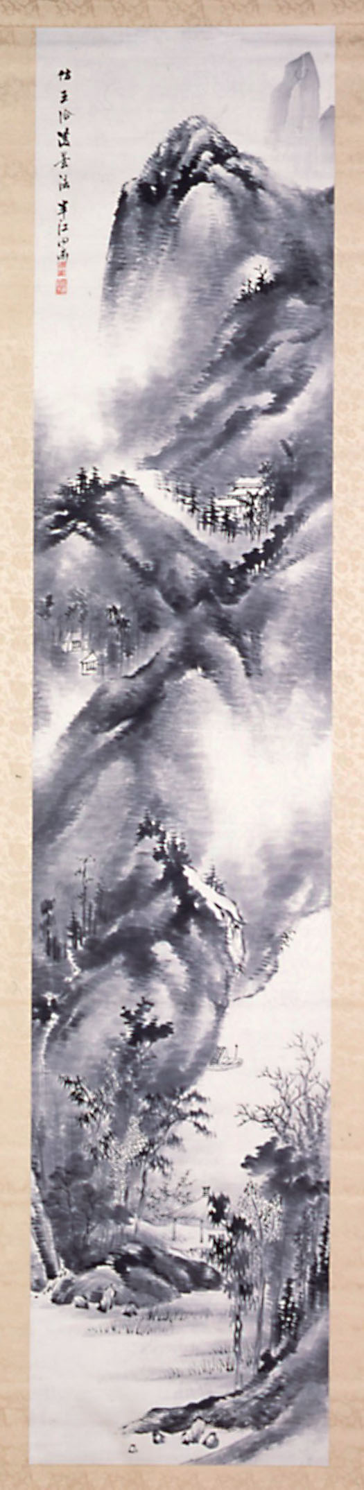 B000076-1994｜岡田 半江｜米法山水図｜本間美術館所蔵作品