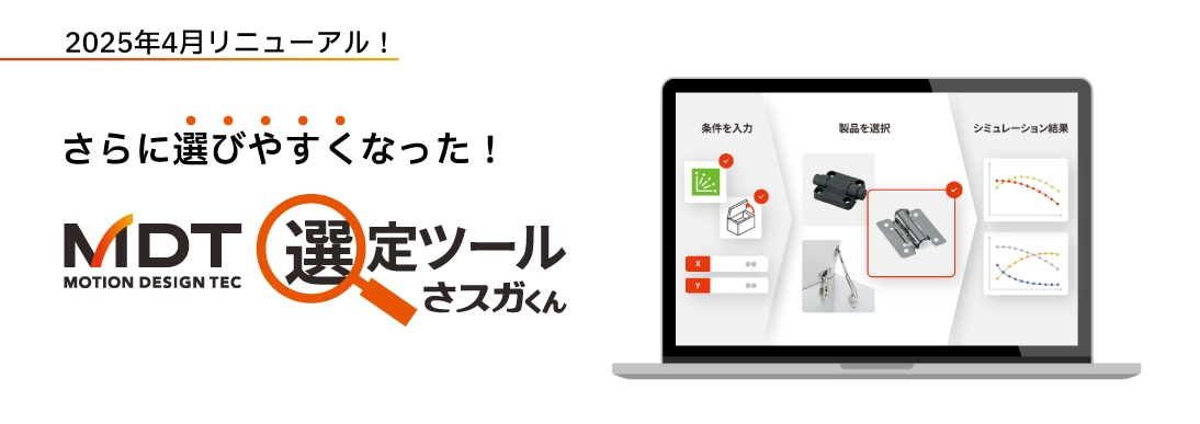 スガツネ工業】産業機器用 機構部品トップページ | LAMP印の機能