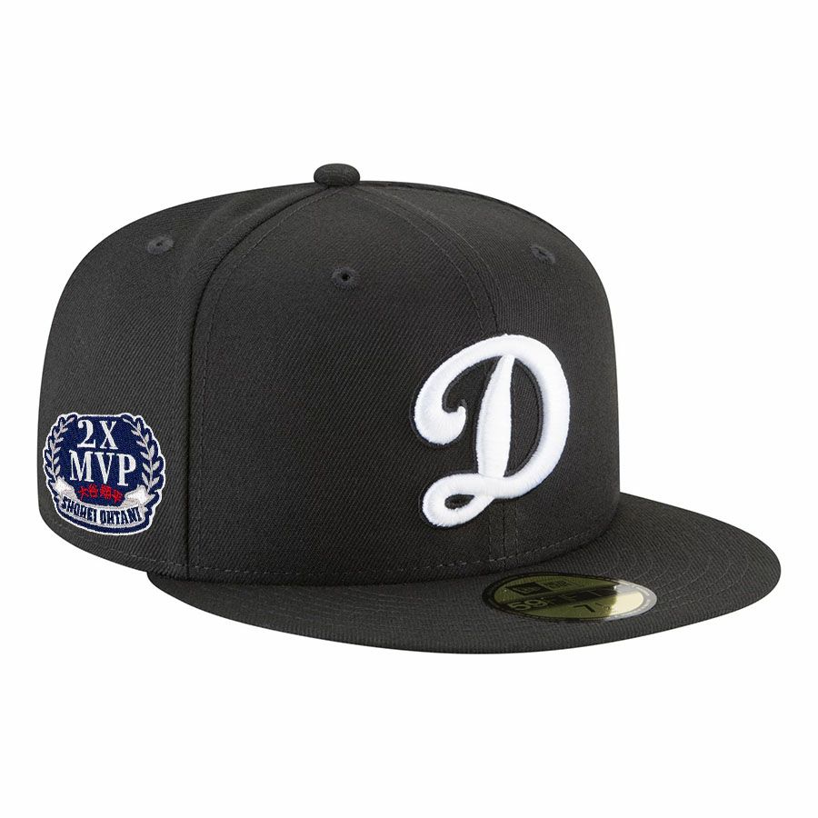 MLB 大谷翔平 ドジャース キャップ 2x MVPパッチ Dロゴ 59FIFTY Fitted