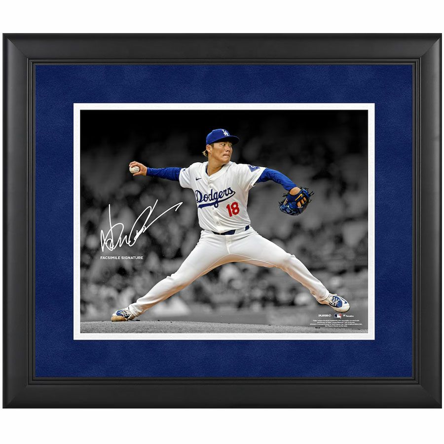 MLB 山本由伸 ドジャース フォトフレーム Fanatics Authentic 10.5 x