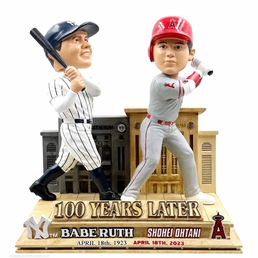 MLB 大谷翔平 & ベーブ・ルース エンゼルス ヤンキース ボブルヘッド