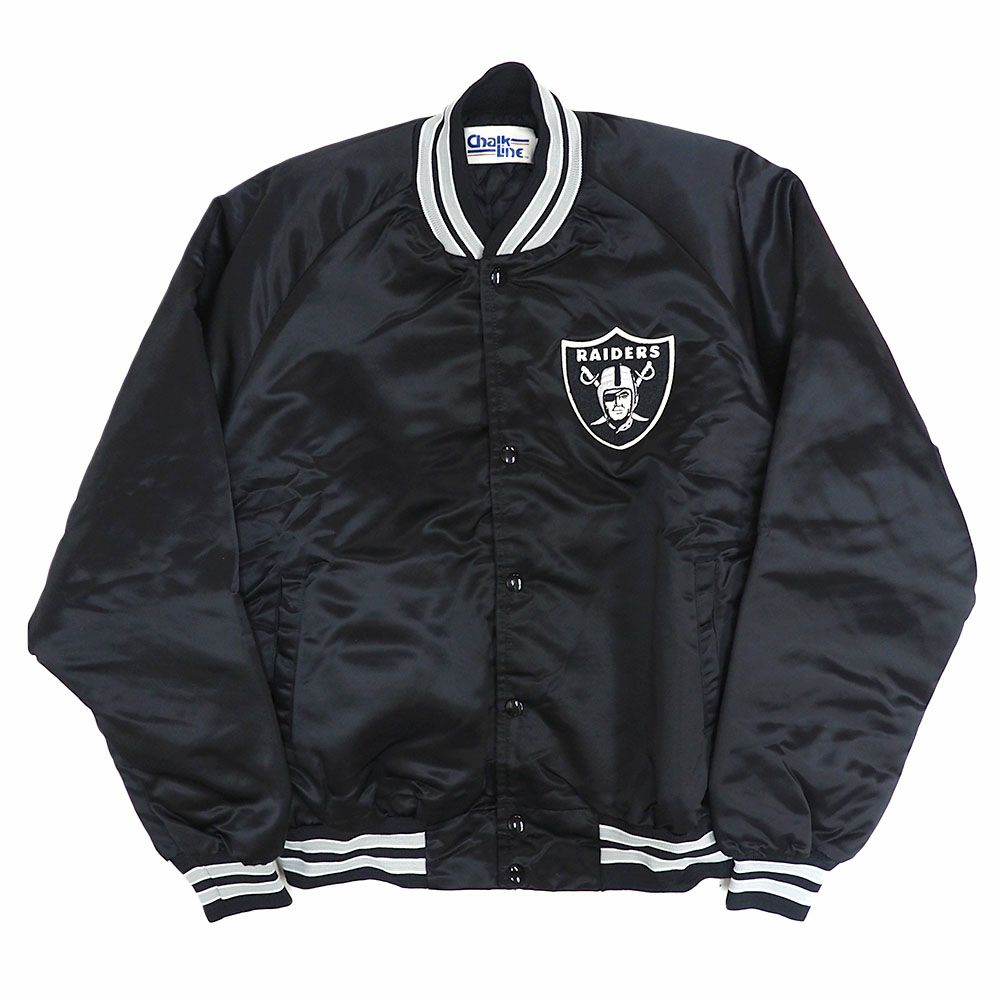 NFL レイダース スタジャン ビンテージ サテン デッドストック Satin