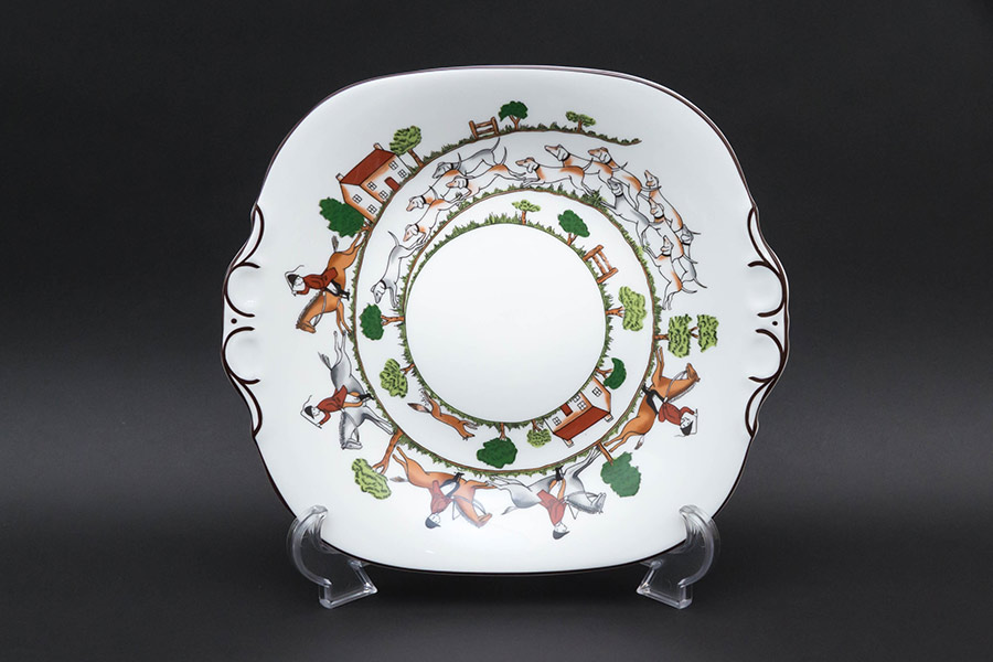 ウェッジウッド ハンティングシーン ブレッド＆バタープレートを