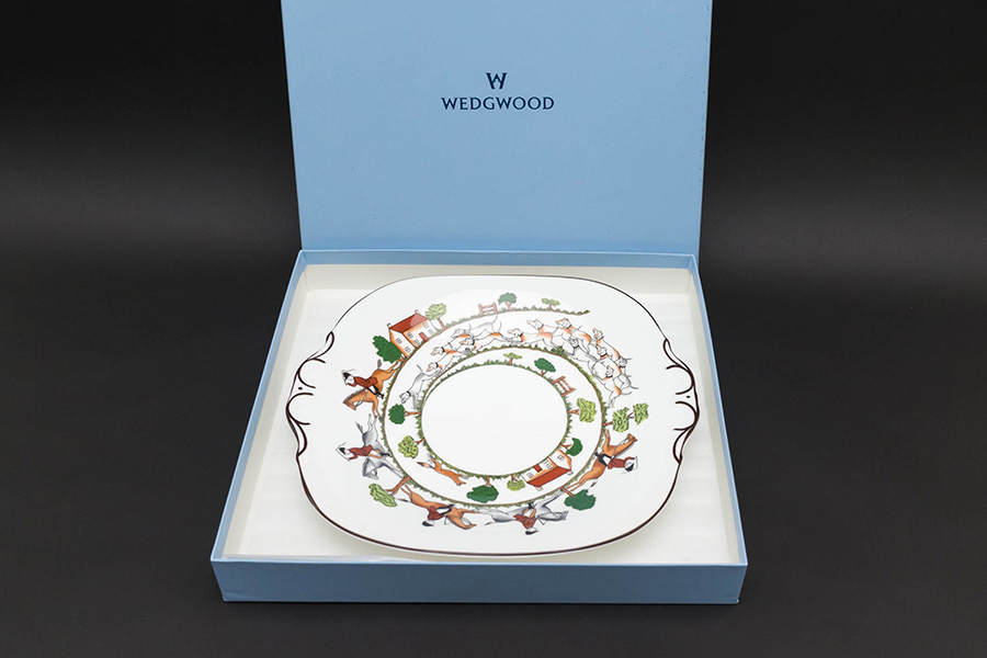 ウェッジウッド ハンティングシーン ブレッド＆バタープレートを