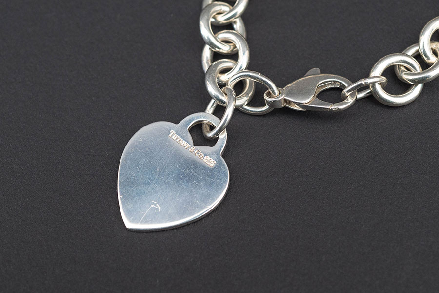 ティファニー ハート タグ チャーム ブレスレット（スターリング