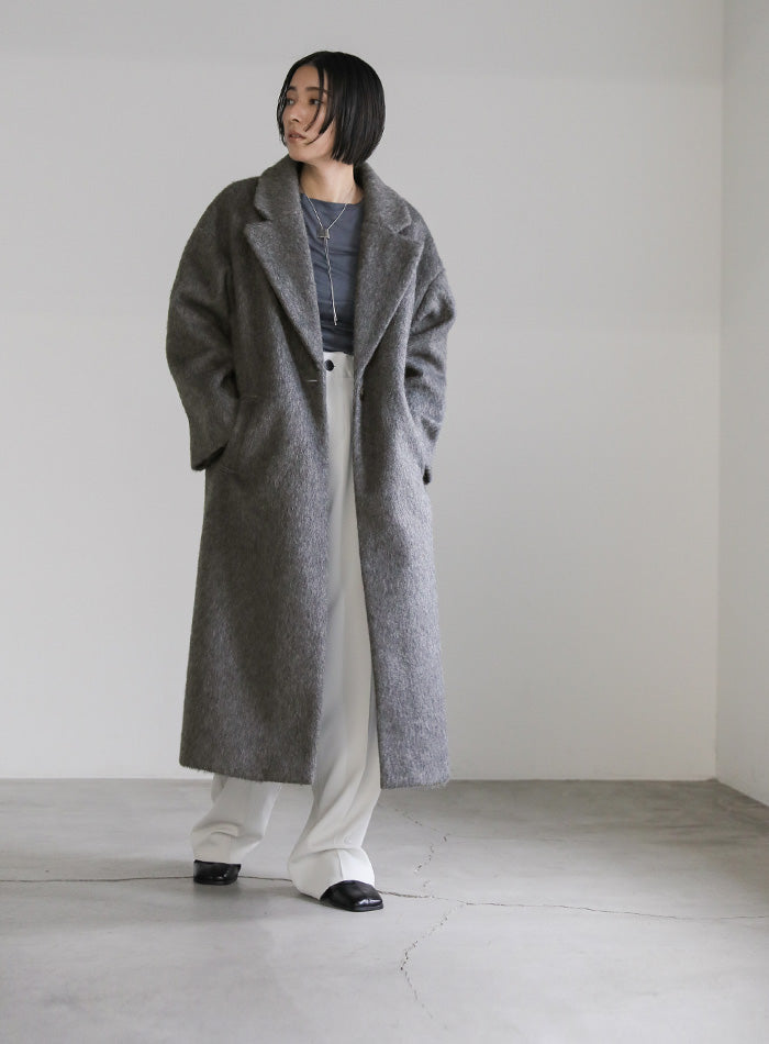 シャギーロングチェスターコート【official限定】 – SELECT MOCA