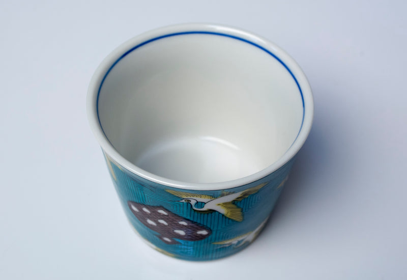 猪口 古九谷青手鶴かるた文 MCF-02 – SEIKOU ONLINE