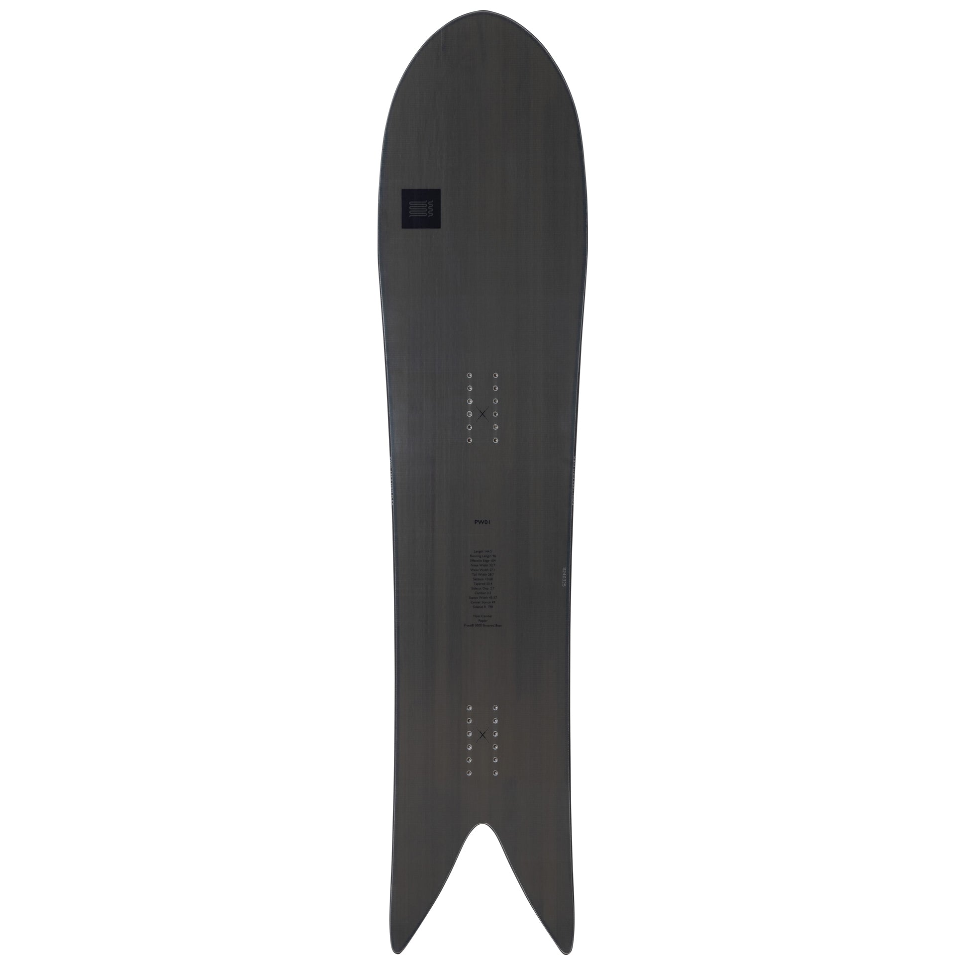 セパシェイプス公式】スノーボード PW01 144.5cm Firm Flex グレー