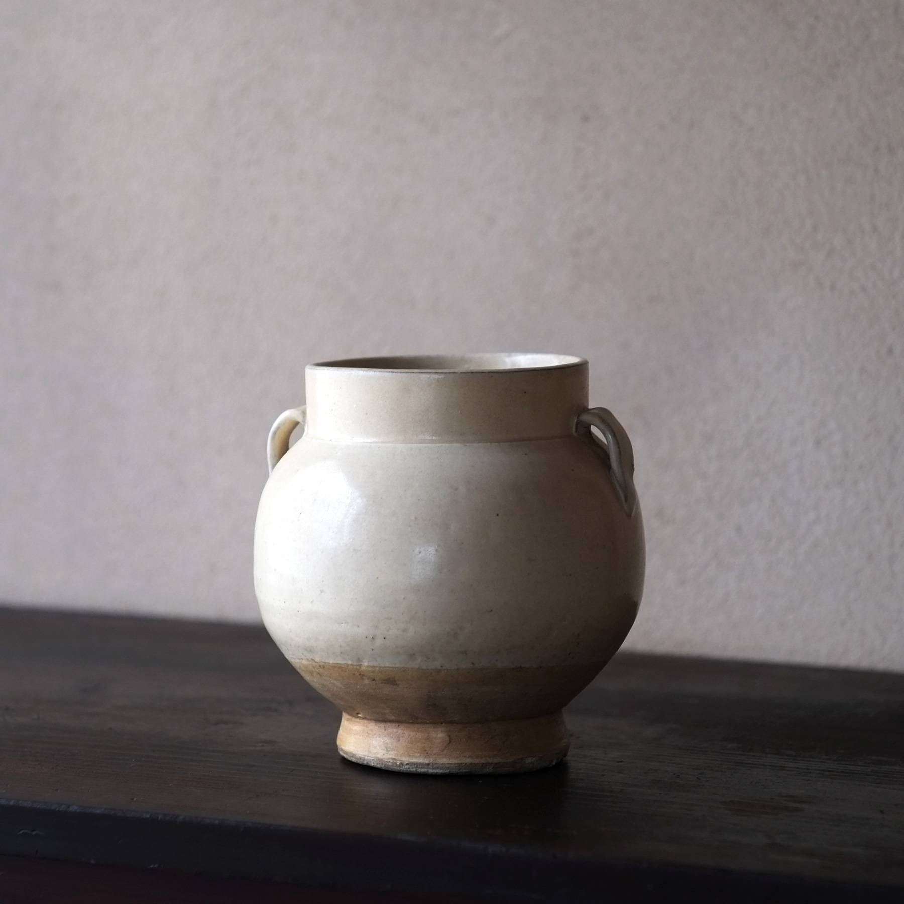 金朝 磁州窯 白釉双耳壺 | 骨董と詩学 Antique & Poetics | 蛇韻律