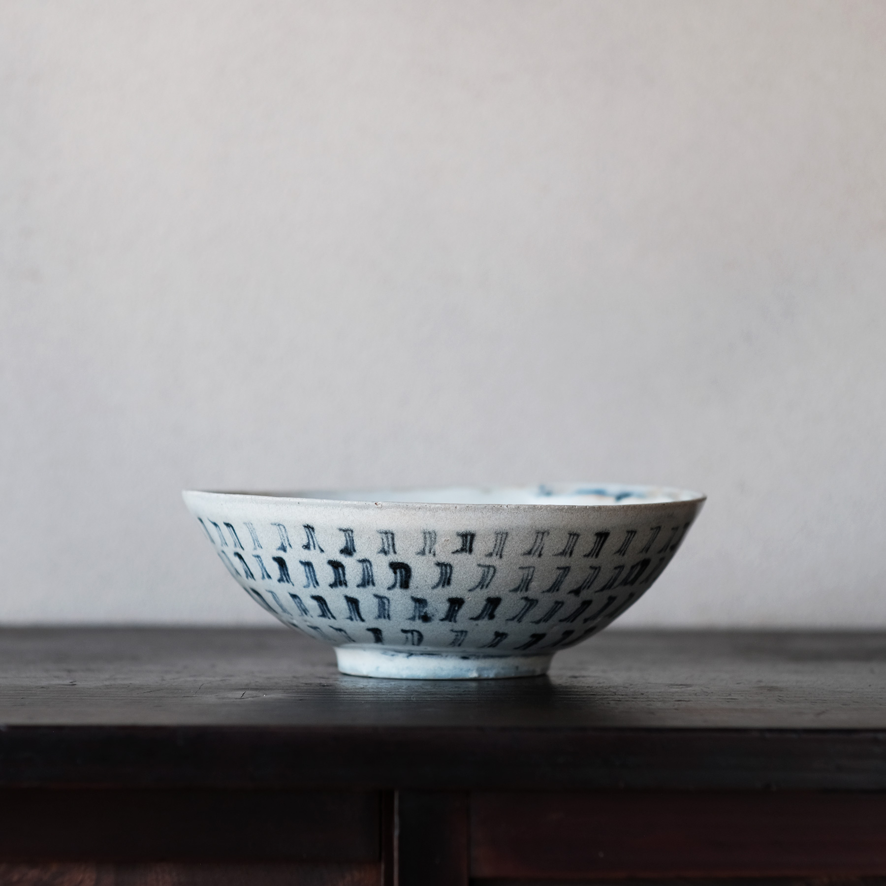 景徳鎮 青華 草花紋様碗 景徳鎮 青華 草花紋様碗