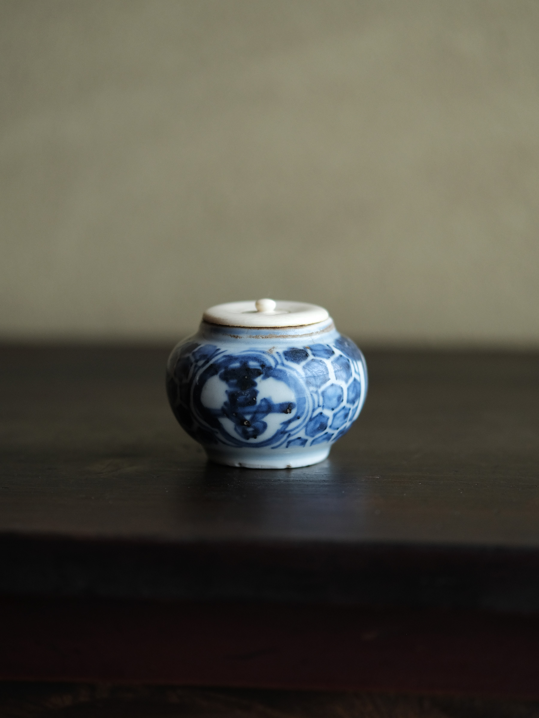 明朝 古染付 青花茶入 | 骨董と詩学 Antique & Poetics | 蛇韻律