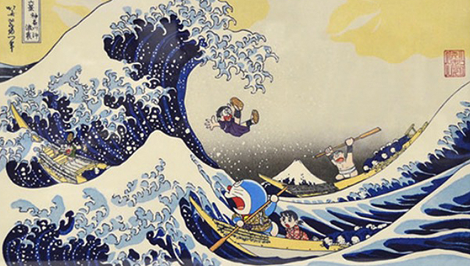時空を超えたコラボ！葛飾北斎の神奈川沖浪裏がモチーフになった