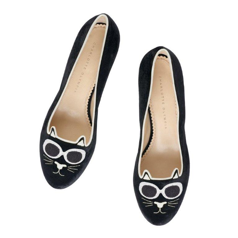 Charlotte Olympia's Iconic Kitty Flats Go Rock n' Roll | Azyaamode