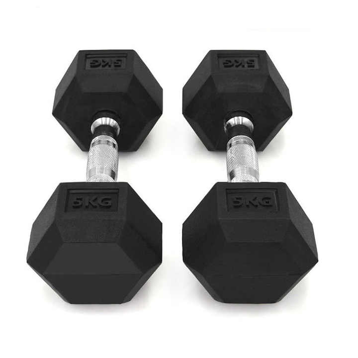 ゴムラバー.六角ダンベル.110LB.set. ゴムラバー.六角ダンベル.110LB