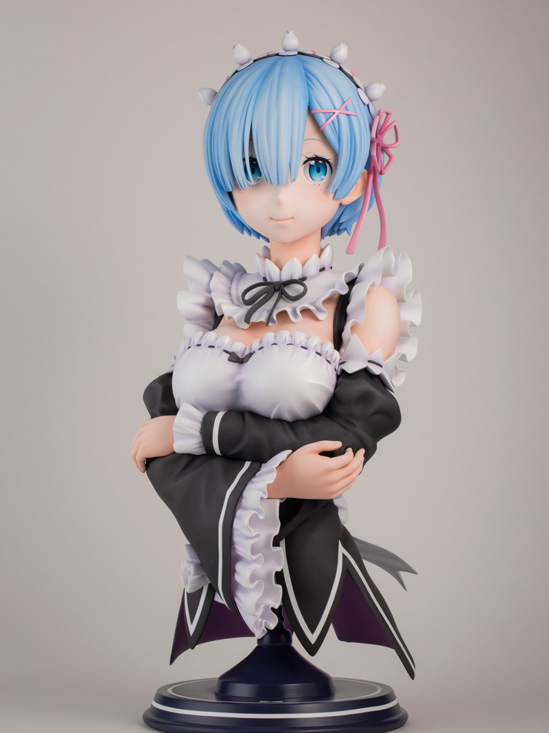 Re:ゼロ」レム、実物サイズの胸像フィギュアに！肌・服の質感に注目