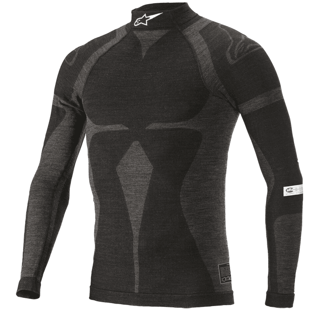 Alpinestars ZX EVO V2 Long Sleeve Top Black/Gray FIA 8856-2018/SFI 3.3