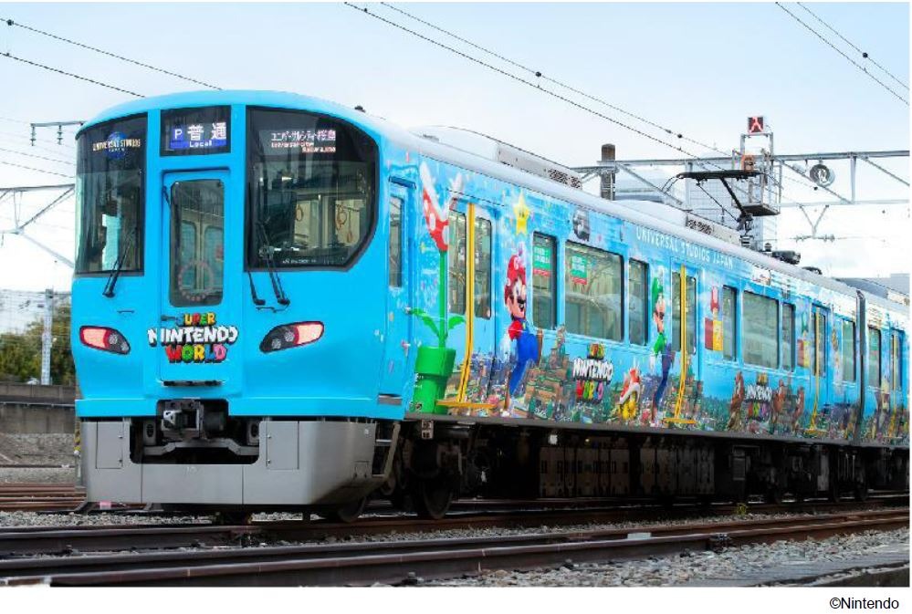 USJ『スーパー・ニンテンドー・ワールド』のラッピング電車…大阪環状線