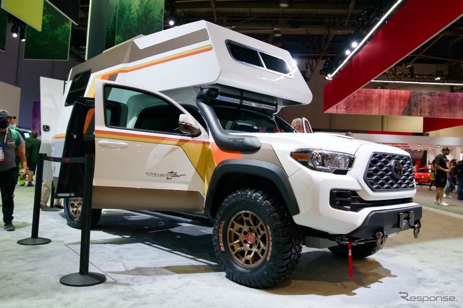 タコジラ』登場?! タコマTRDスポーツ のキャンピングカー…SEMA 2021