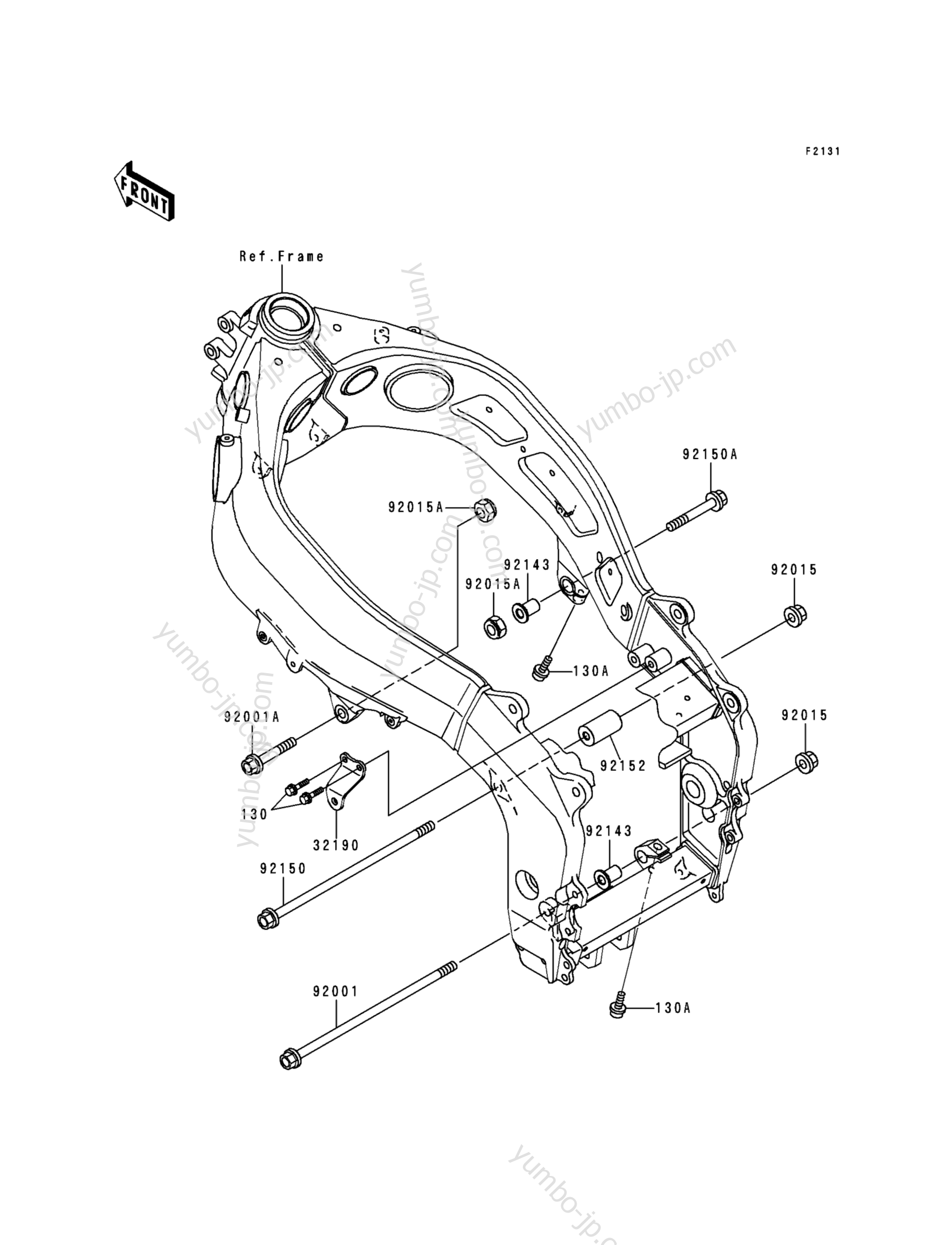 YUMBO | spare parts catalog for мотоцикла KAWASAKI NINJA ZX-6R