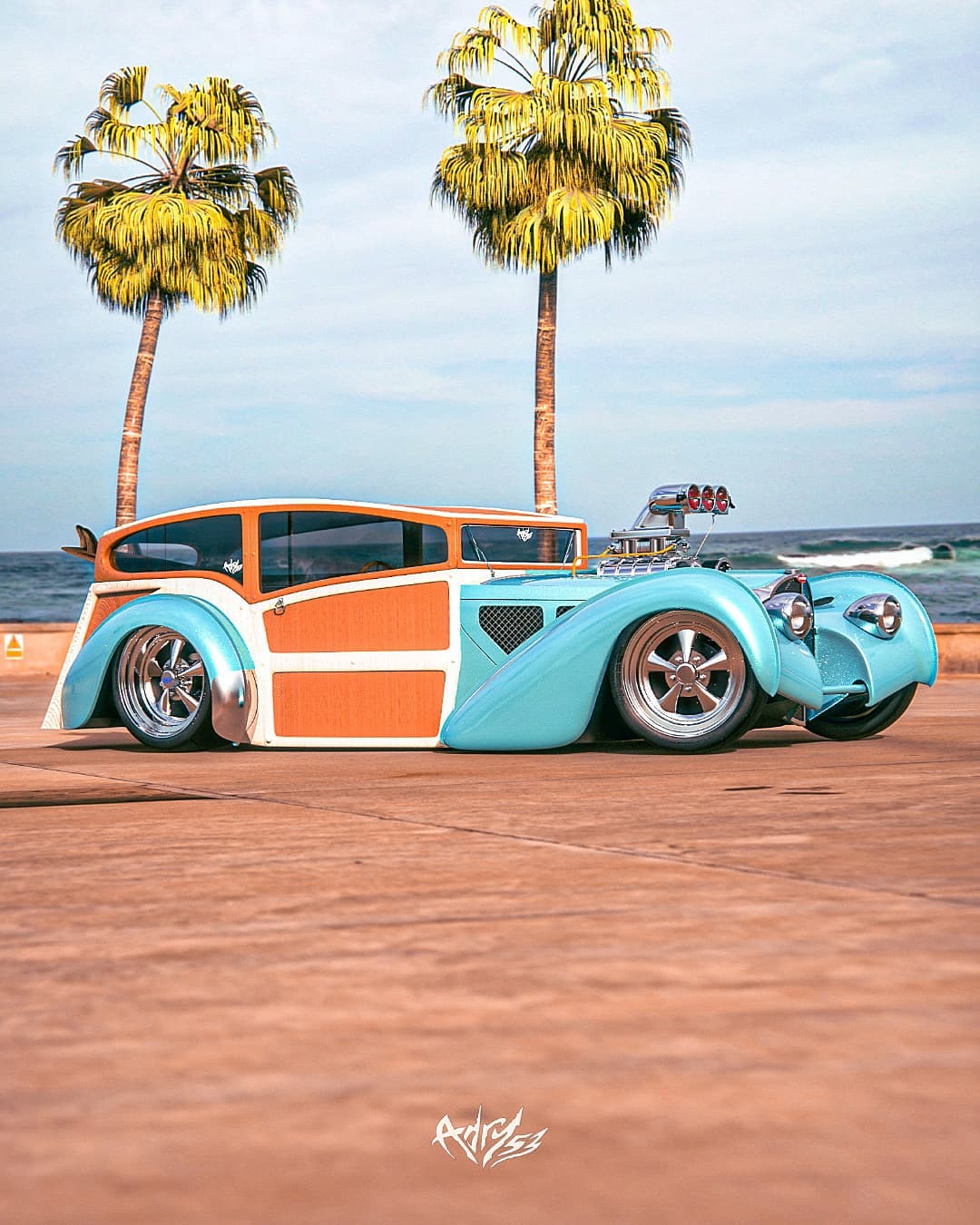 Bugatti “Woody Gatty” 57SC Atlantic Is a Digitally Blown Custom