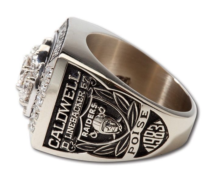 1983 LOS ANGELES RAIDERS SUPER BOWL XVIII WORLD CHAMPIONSHIP RING