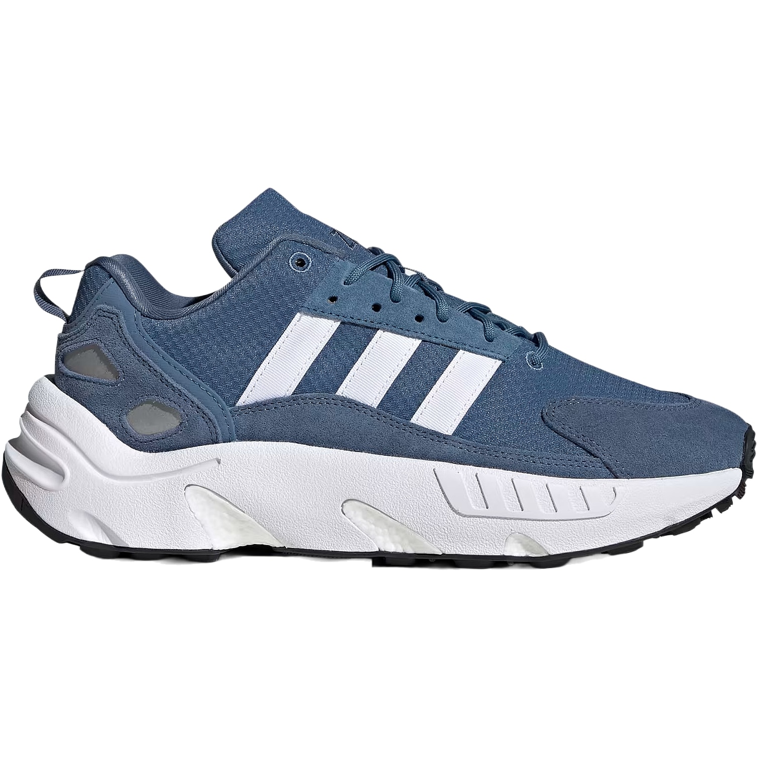 Adidasi barbati ZX 22 Boost, adidas, Plasa/Piele intoarsa, Alb