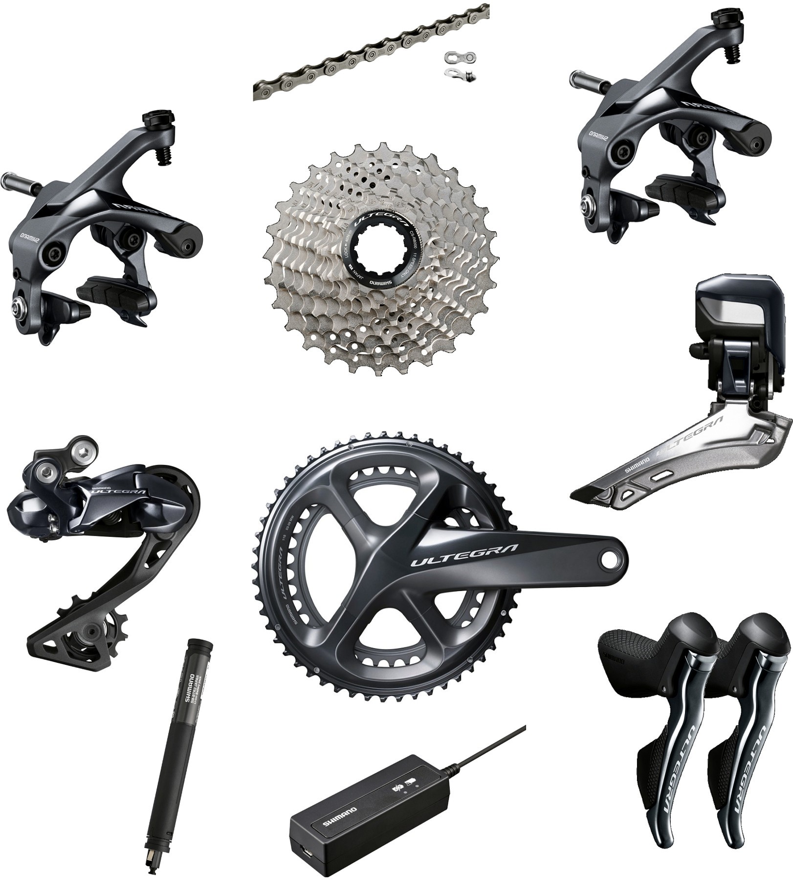 SHIMANO ULTEGRA R8050 DI2 2X11 GROUPSET – S2Hcycle | MTB | Road | Run