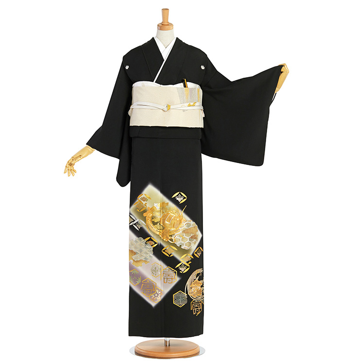 金彩工芸士 宮川聖一 黒留袖 No.CA-2178-Mサイズのレンタル｜きもの365