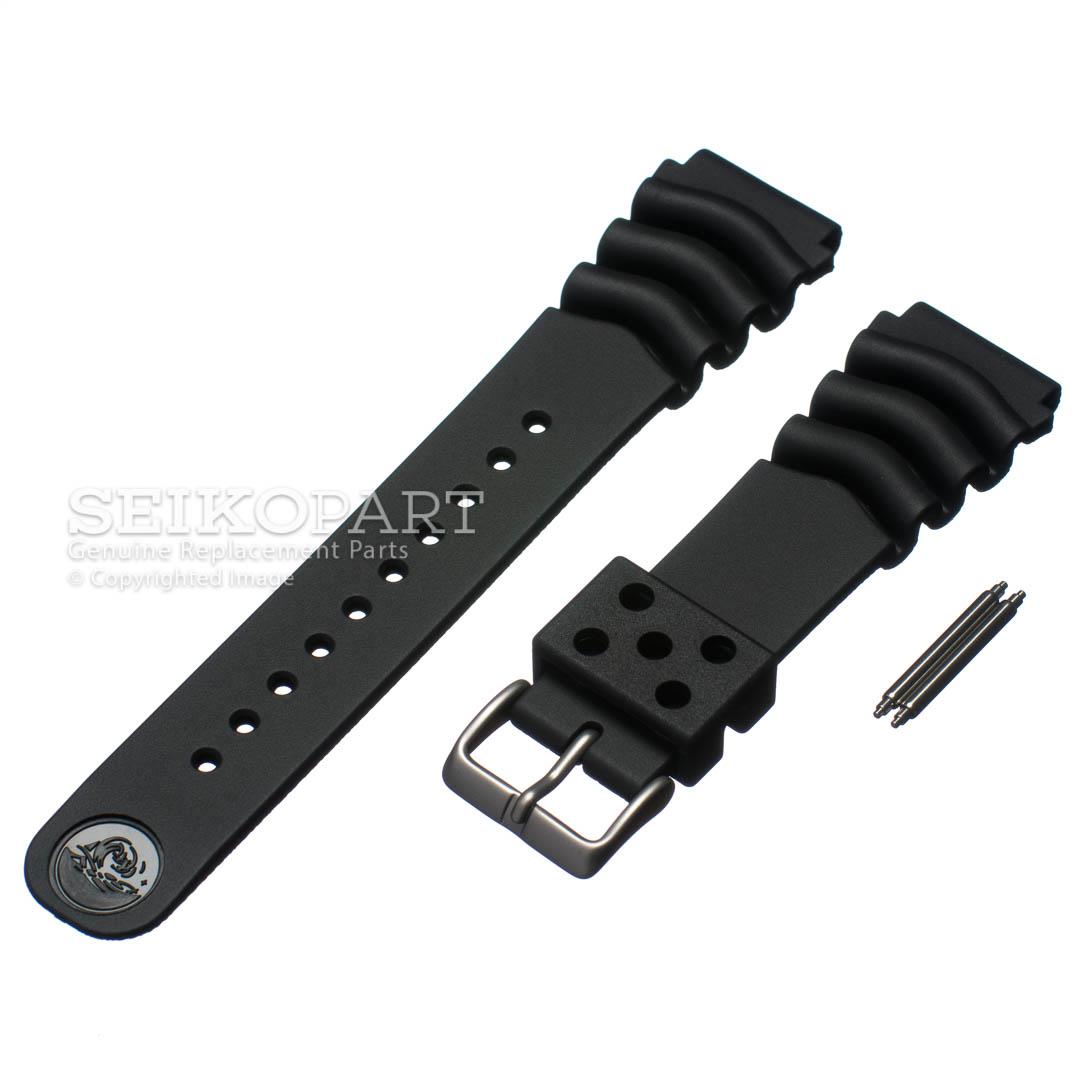 Genuine Seiko Z22 Watch Band Diver SKX171 SKX173 22mm Black Rubber