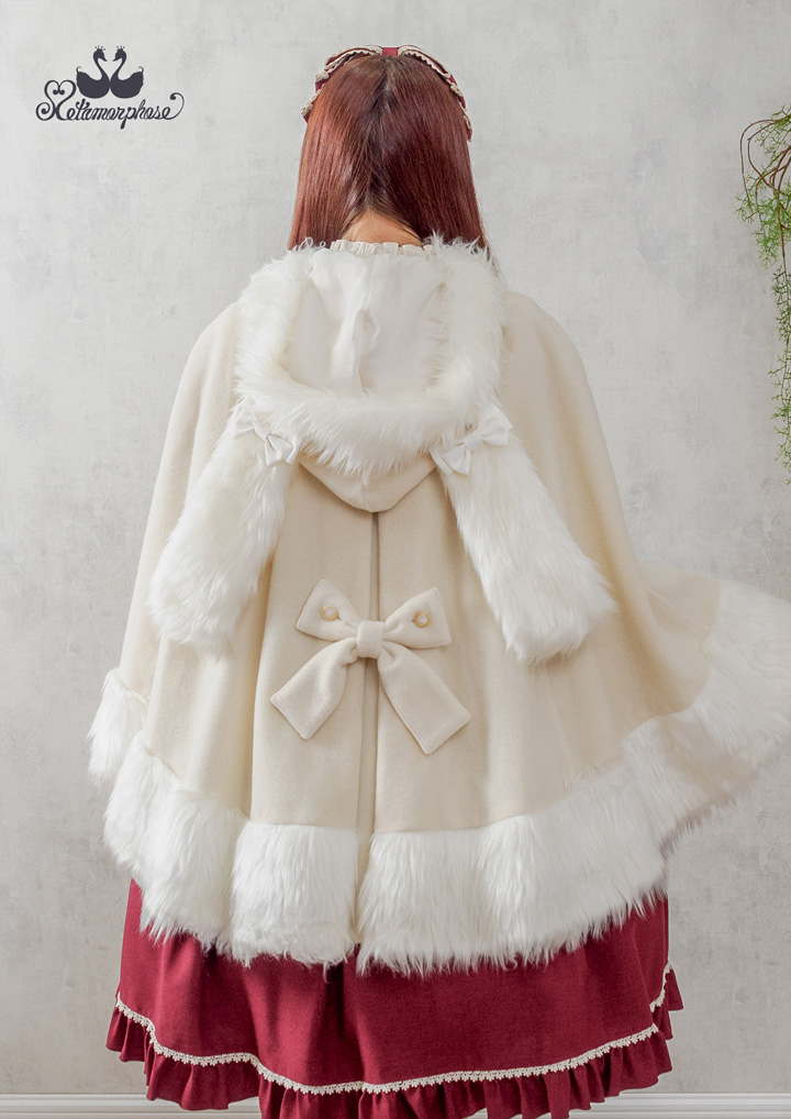 No.749 Cat＆Rabbitマント （オフ白） | metamorphose temps de fille