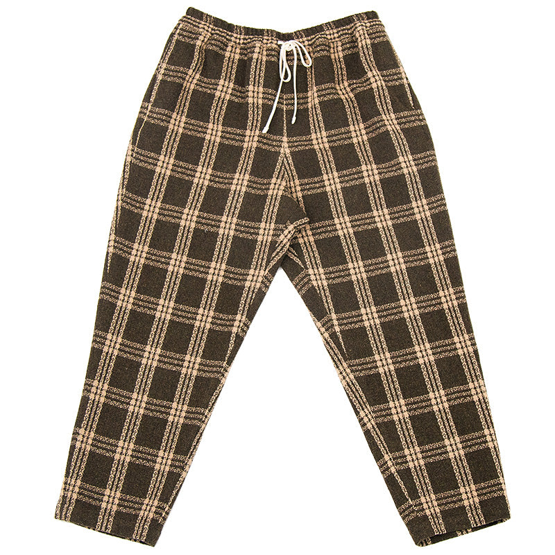 Symphony Pant - Brown Plaid – s.k. manor hill