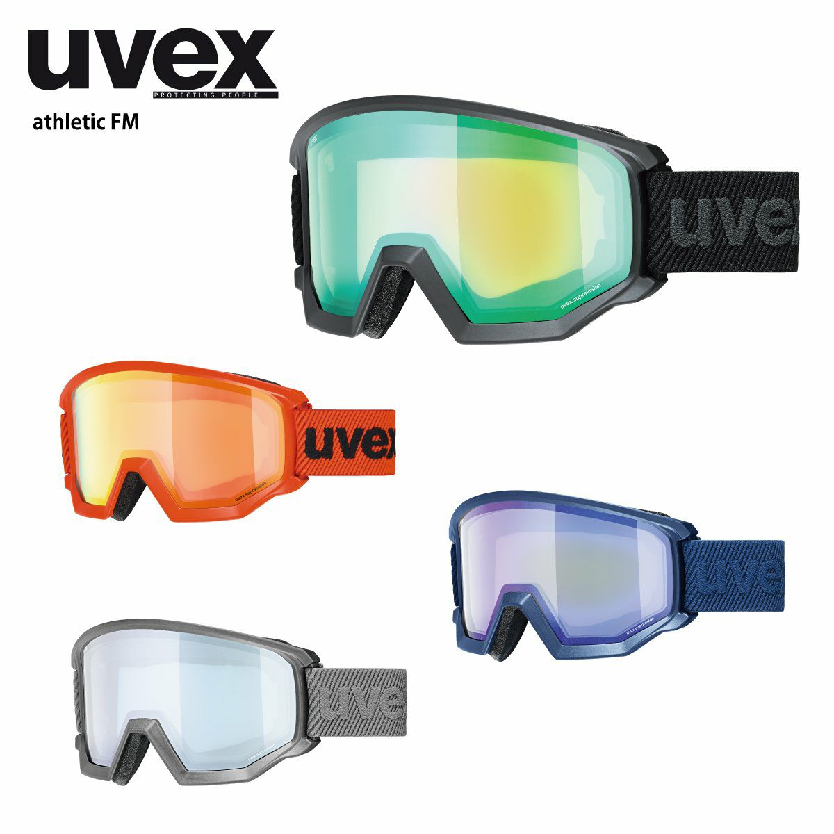 スキーゴーグル ウベックス ゴーグル uvex ＜2024＞athletic FM