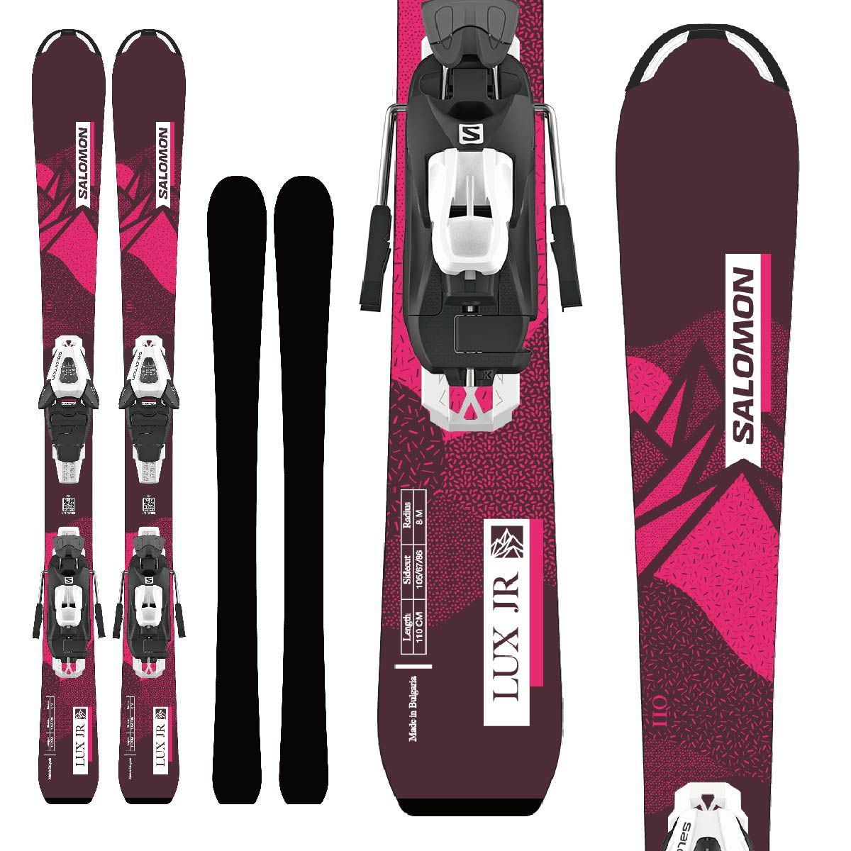 SALOMON サロモン スキー板 キッズ ジュニア ＜2024＞ LUX Jr S + C5