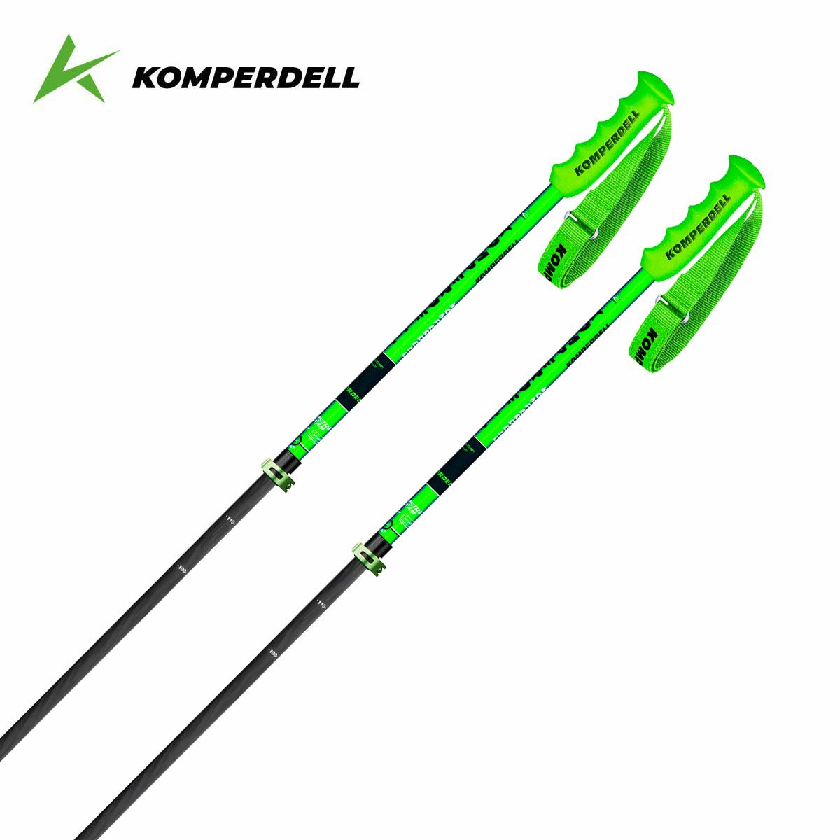 KOMPERDELL Carbon GSスキー用ストック 120cm グリーン 【公式通販】