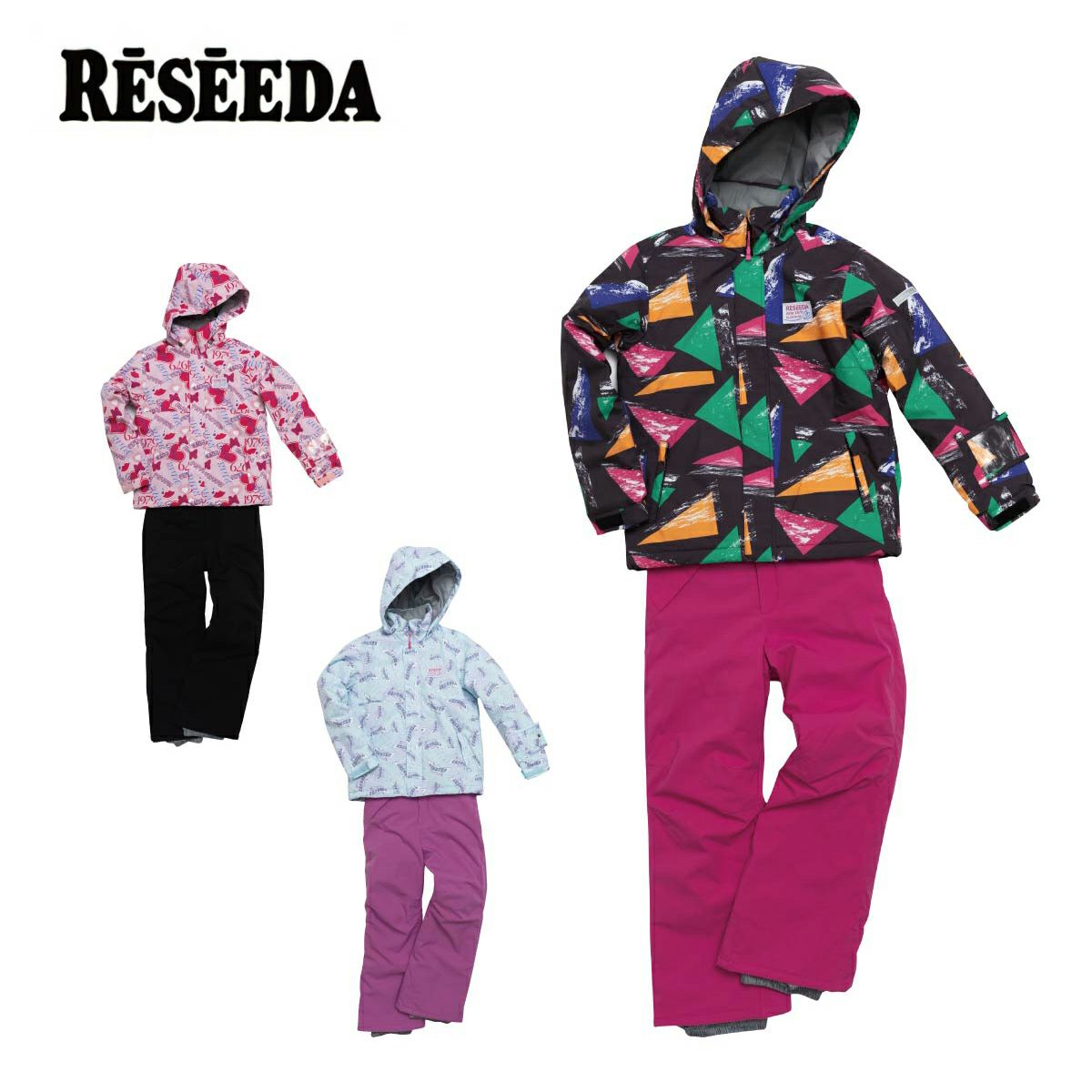 patagonia 子ども用スキーウェア ピンク/グリーン patagonia 子ども用