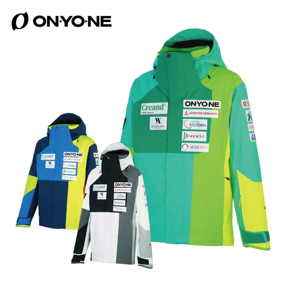 美品 オンヨネ Hyglater 4wayストレッチ スキーウエア 上下セット
