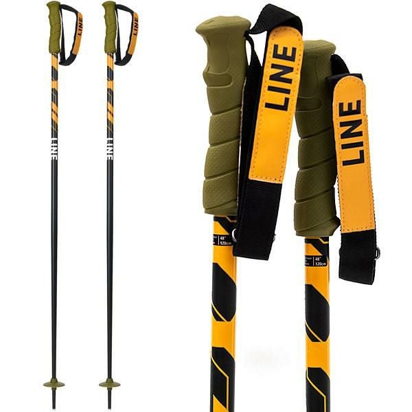 ライン スキーポール 2024 GRIP STICK Black-Orange A2302003014