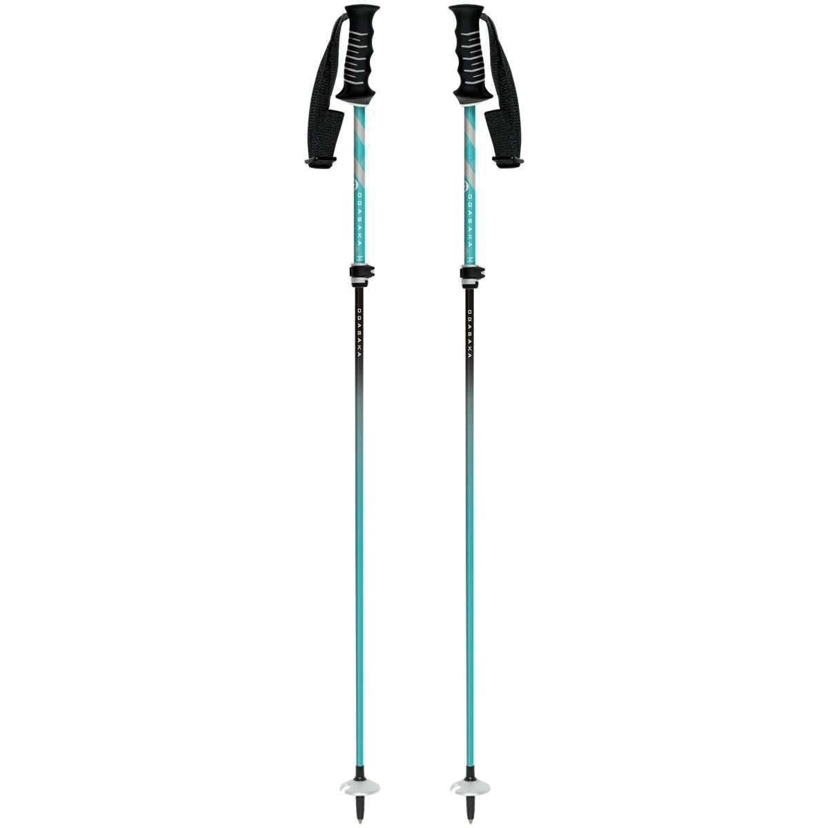 オガサカ スキーポール LC-FS/RD レッド 95～120cm 伸縮式ポール