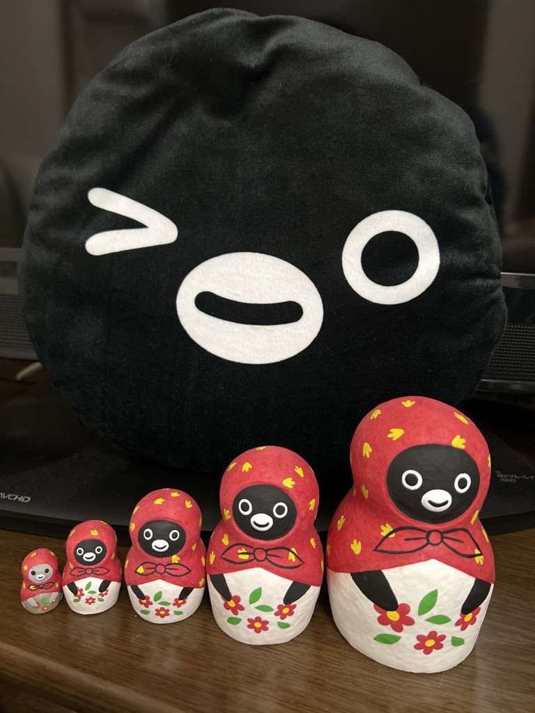 Suicaのペンギン はりこーシカ（だるま）5体セット 新品完売品 Suicaの