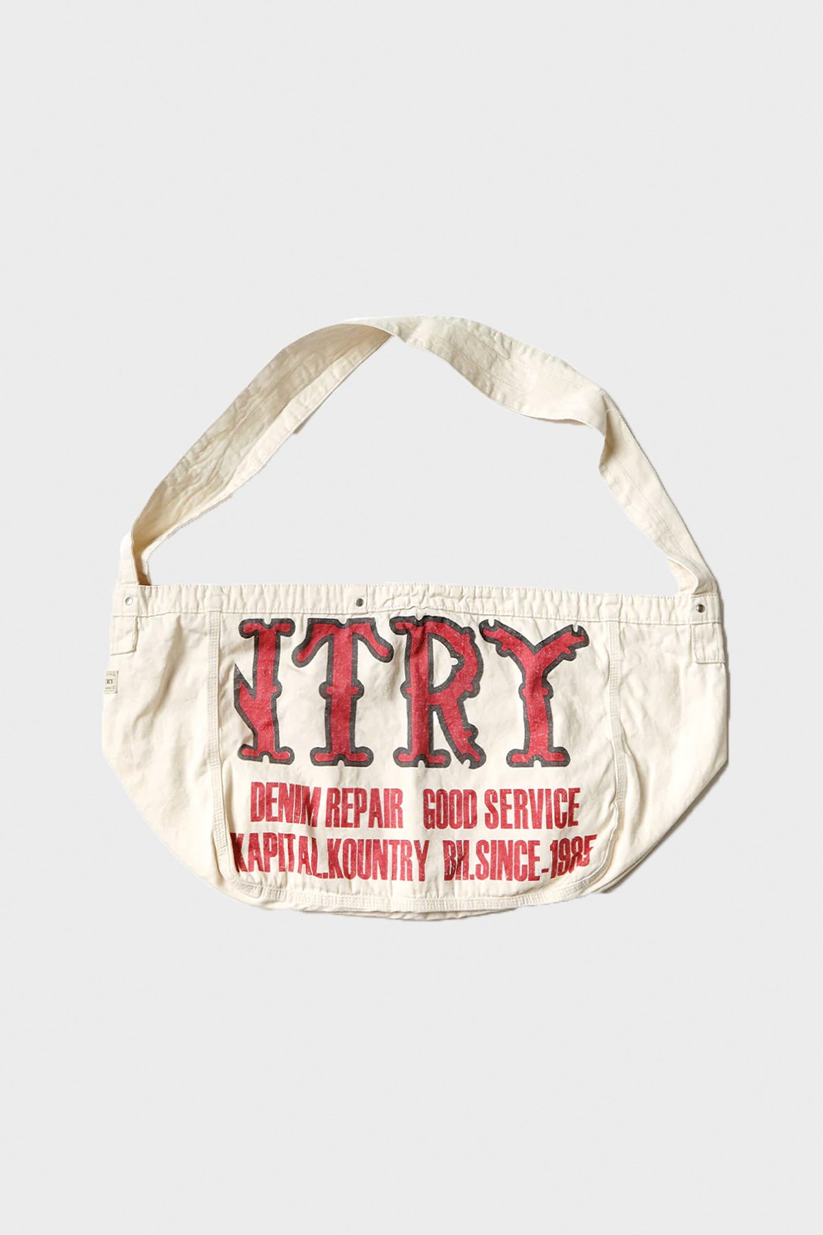 Kapital Cotton Twill KOUNTRY NEWSPAPER Bag | Natural | Canoe Club