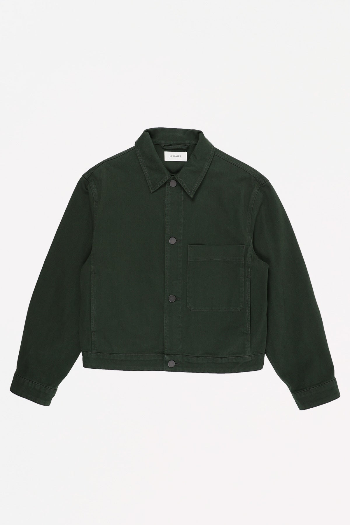 Lemaire Boxy Trucker Jacket | Green | Canoe Club