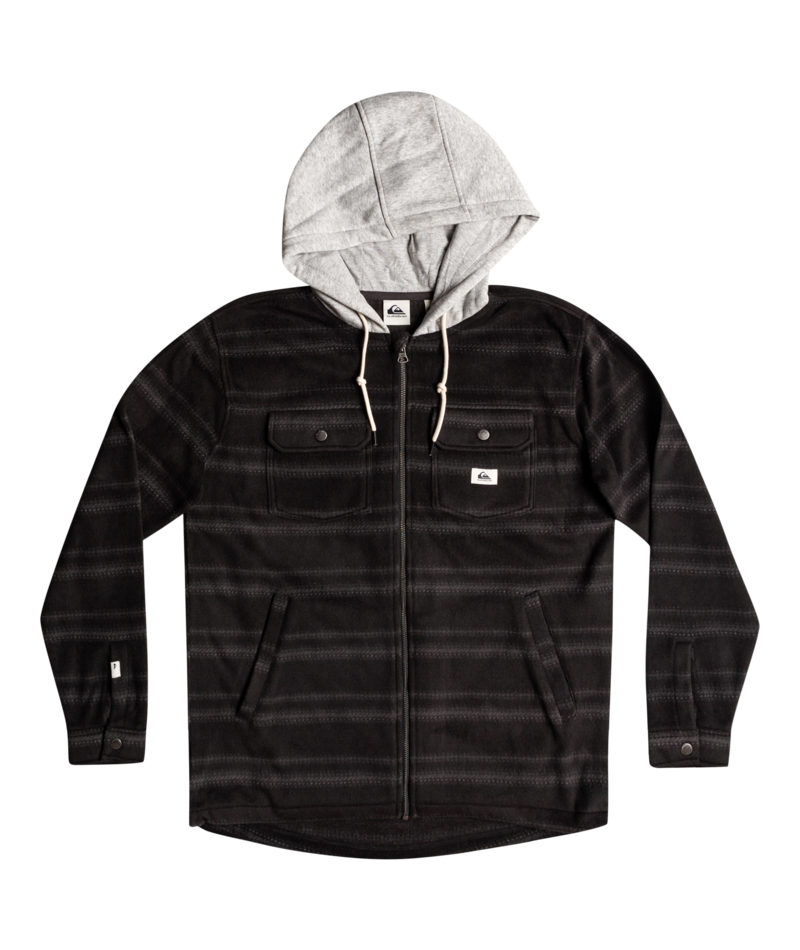 Quiksilver Mens Super Swell Hooded Fleece Full Zip Jacket – ShopCGX