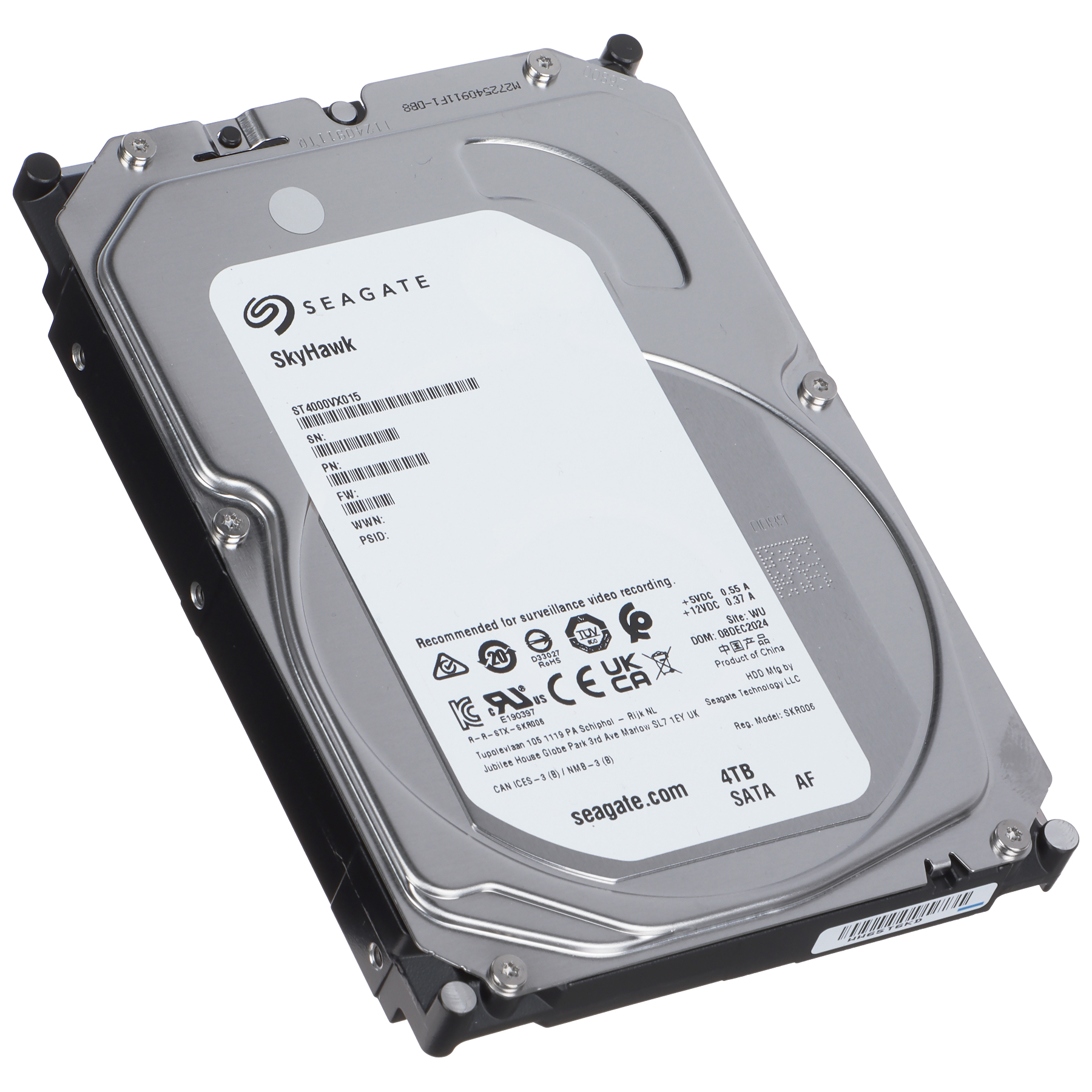 HDD FOR DVR HDD-ST4000VX015 4TB 24/7 SkyHawk SEAGATE - HDDs - Delta