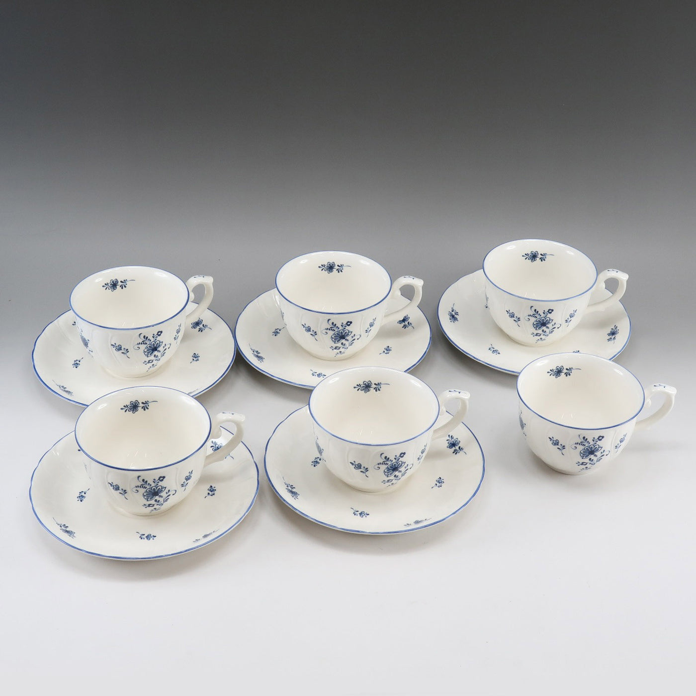 Noritake] Noritake Craftone Cup & Saucer & Plate x 5 Set Tableware