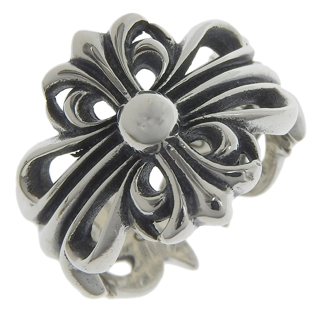 CHROME HEARTS] Chrome Hearts Double Floral Cross Ring No. 12