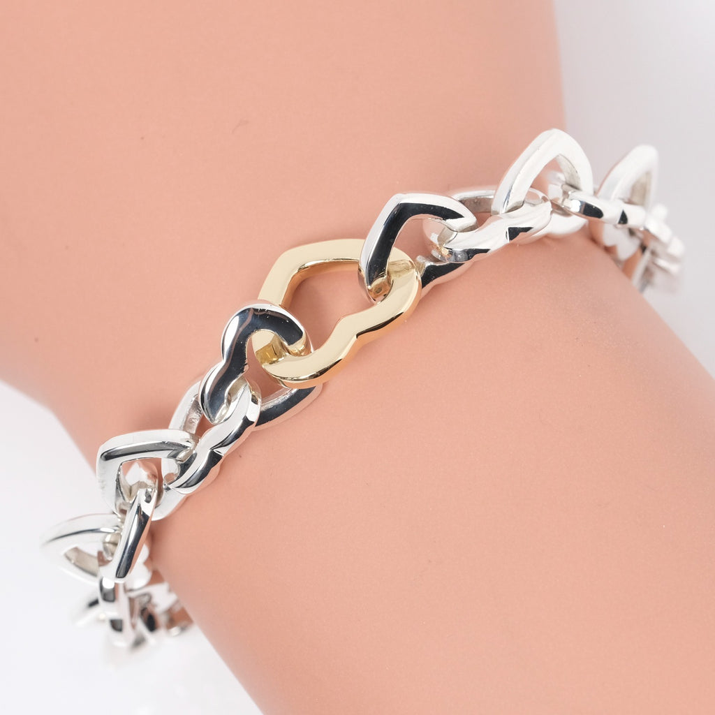 TIFFANY&Co.】ティファニー ハートリンク シルバー925×K18ゴールド