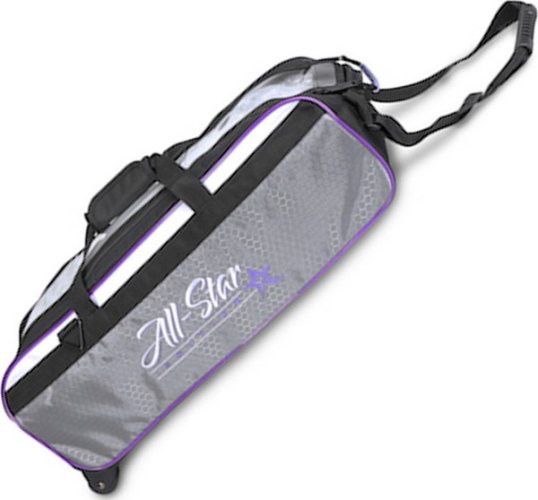 3 BALL TRAVEL TOTE ALL STAR EDITION PURPLE :: XSHOP bowling